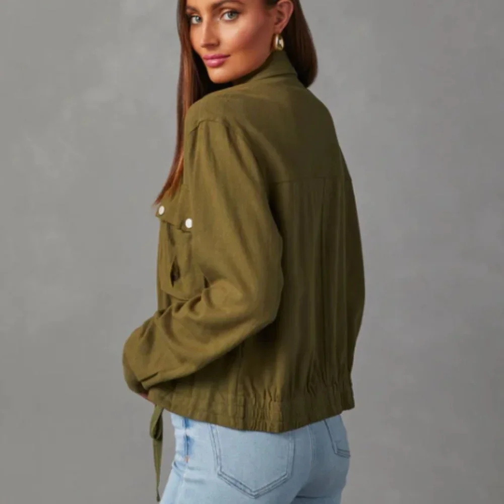 NEW VICI Capone Military Utility Jacket Coat SMALL Olive Green
